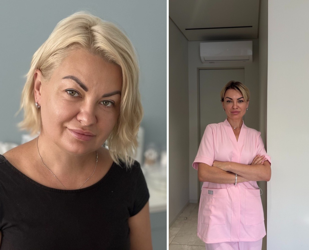 Галина Різник, портрет до і після схуднення